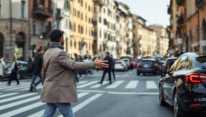 Ringraziare le auto con un gesto attraversando la strada: la psicologia spiega perché è tipico di certe personalità