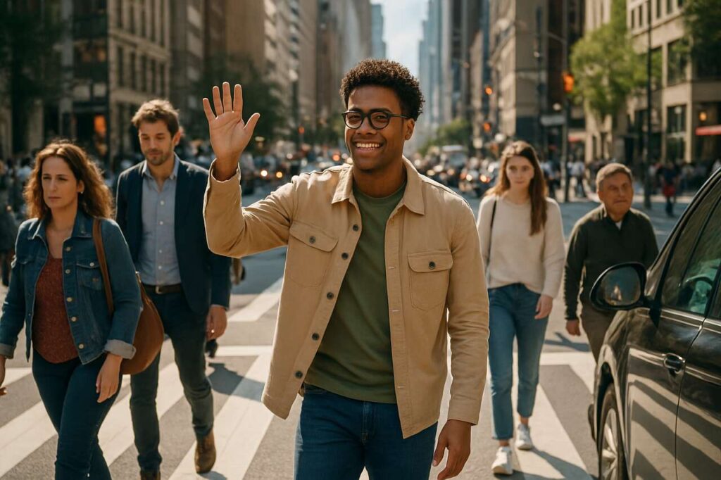 Secondo la psicologia, ringraziare le auto con la mano attraversando la strada è tipico di queste personalità